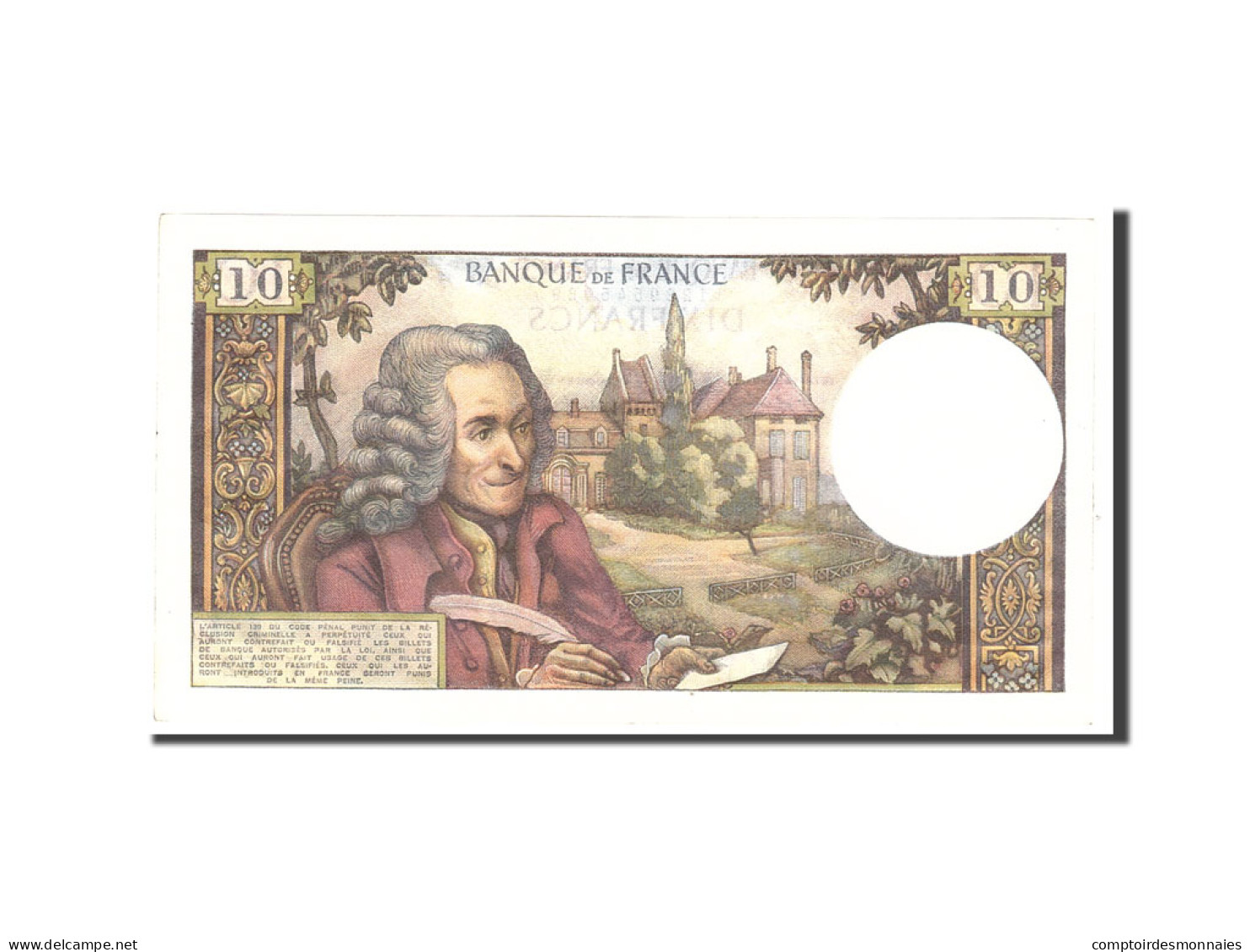 Billet, France, 10 Francs, 1969, 1969-05-08, SPL, Fayette:62.38, KM:147c - 10 F 1963-1973 ''Voltaire''