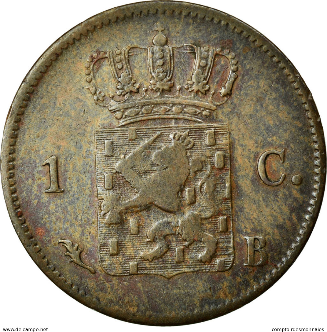 Monnaie, Pays-Bas, William I, Cent, 1827, Bruxelles, TTB, Cuivre, KM:47 - 1815-1840: Willem I