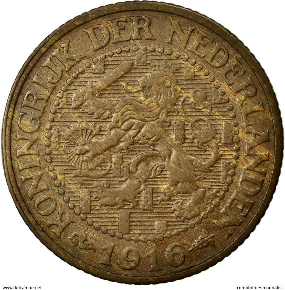 Monnaie, Pays-Bas, Wilhelmina I, 2-1/2 Cent, 1916, SUP, Bronze, KM:150 - 2.5 Cent
