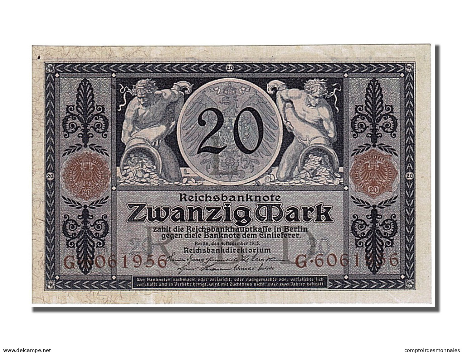 Billet, Allemagne, 20 Mark, 1915, 1915-11-04, NEUF - 20 Mark
