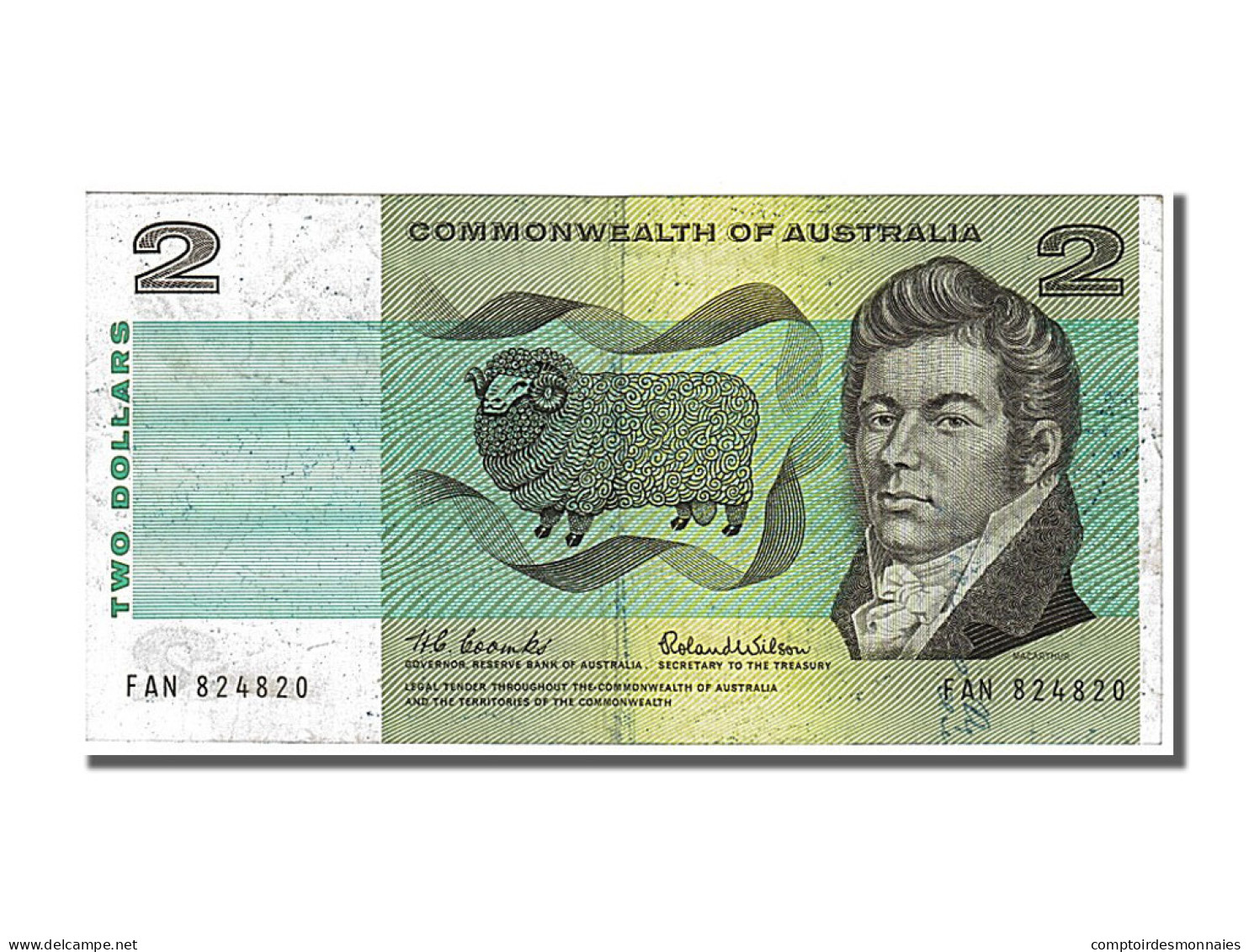 Billet, Australie, 2 Dollars, 1966, TTB+ - Other & Unclassified