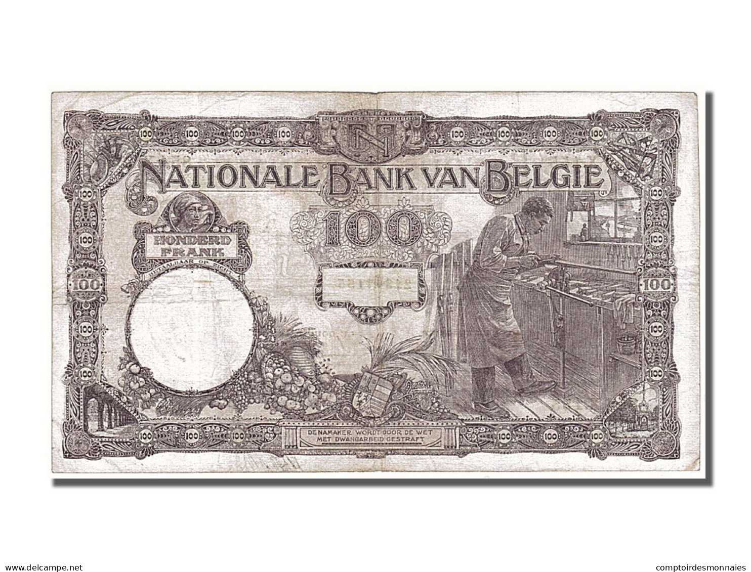Billet, Belgique, 100 Francs, 1924, 1924-01-10, TTB - 100 Francs & 100 Francs-20 Belgas