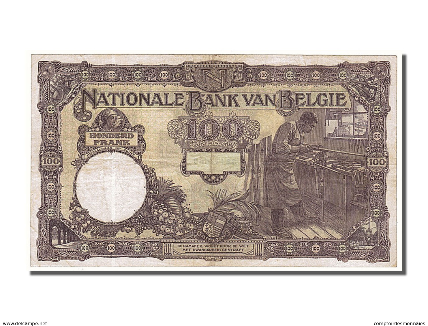 Billet, Belgique, 100 Francs, 1925, 1925-10-24, TTB+ - 100 Frank & 100 Frank-20 Belgas