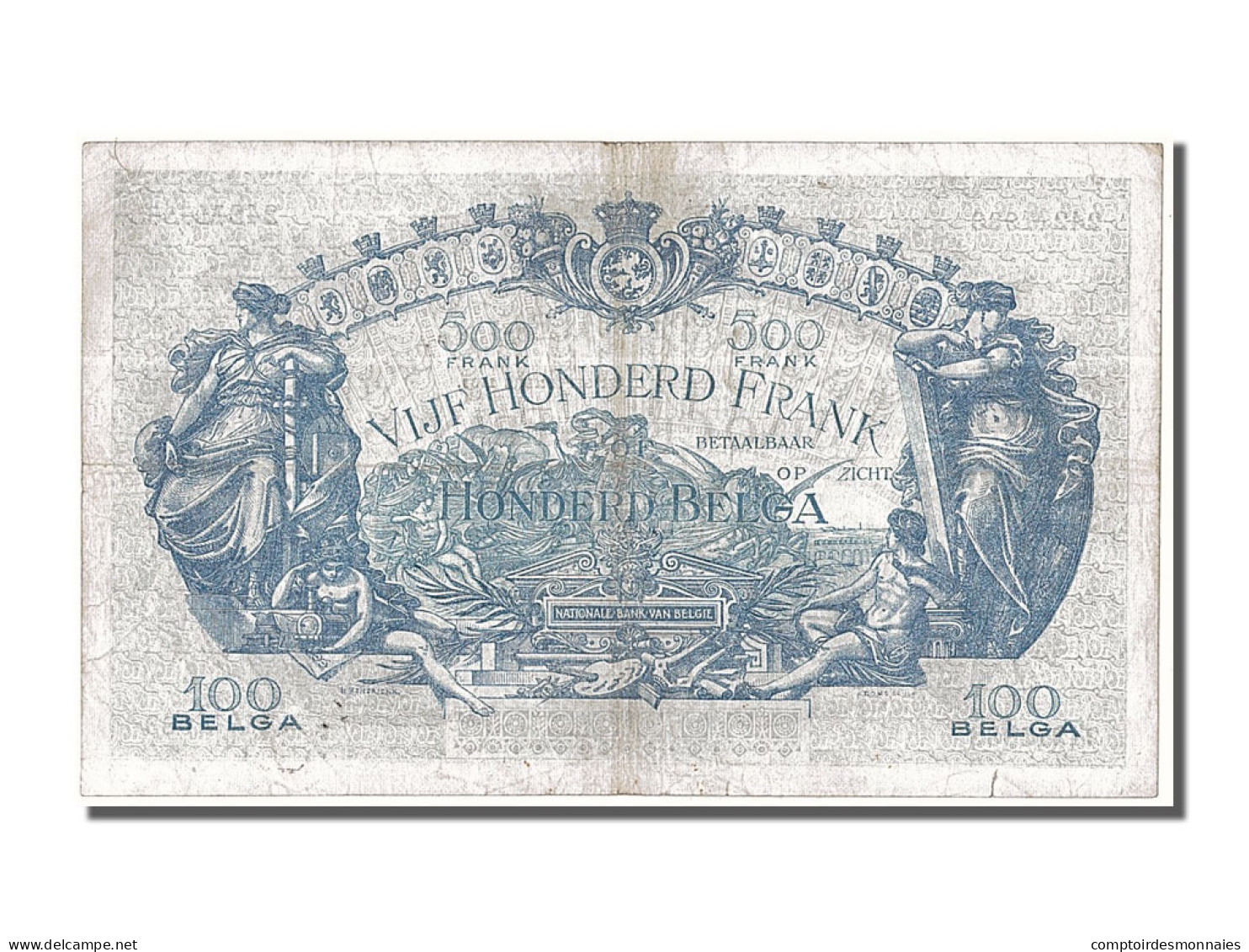 Billet, Belgique, 500 Francs-100 Belgas, 1931, 1931-09-21, TTB - 500 Franchi-100 Belgas