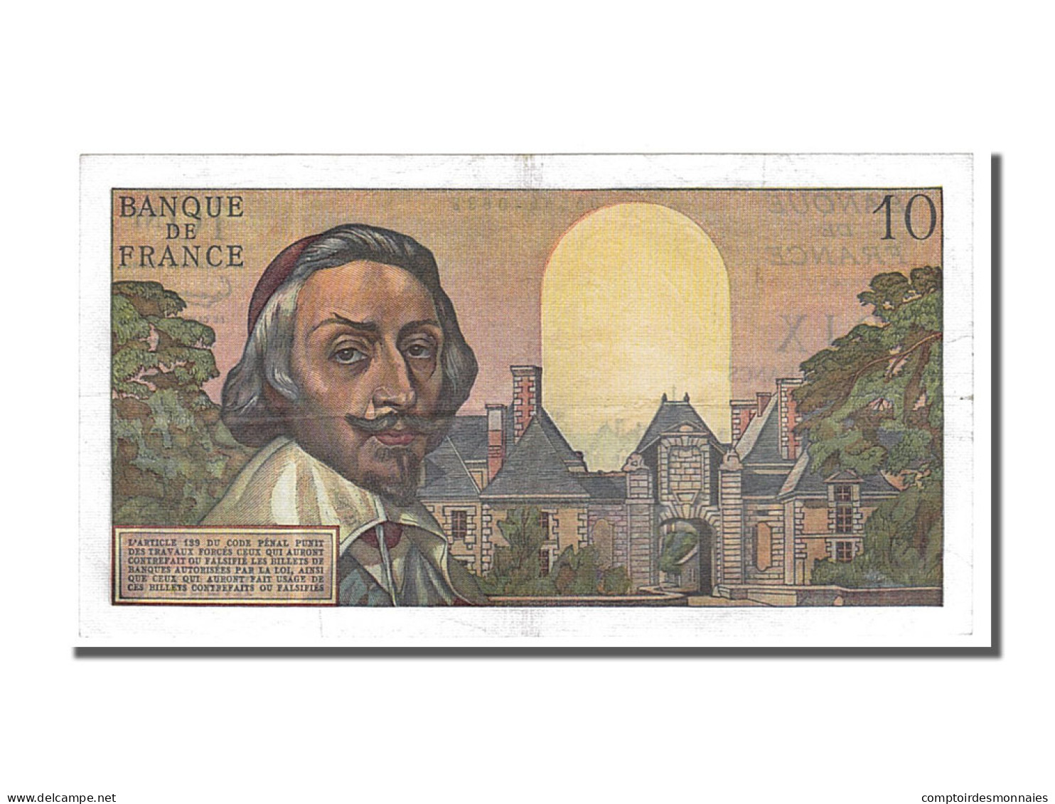 Billet, France, 10 Nouveaux Francs, 10 NF 1959-1963 ''Richelieu'', 1962 - 10 NF 1959-1963 ''Richelieu''