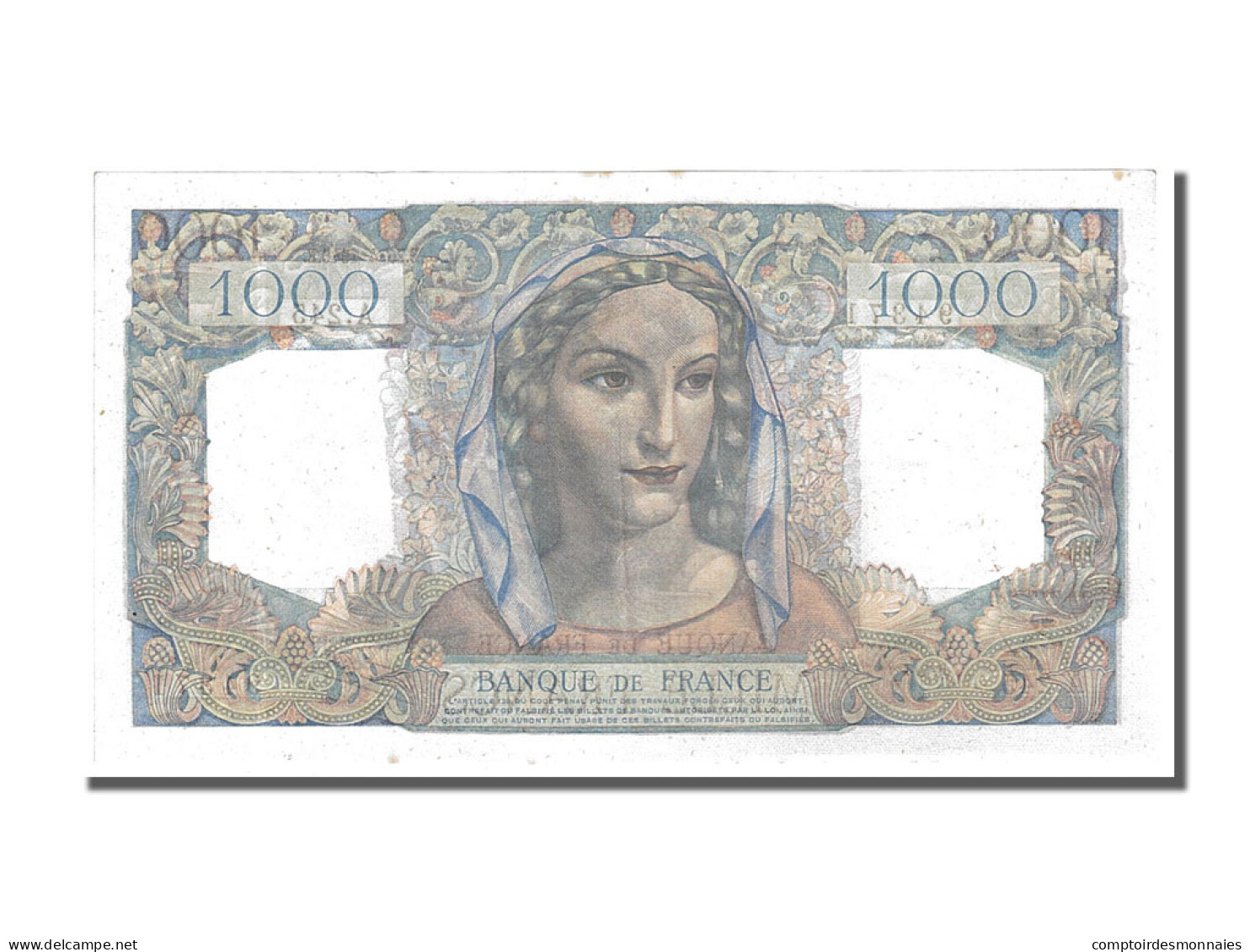 Billet, France, 1000 Francs, 1 000 F 1945-1950 ''Minerve Et Hercule'', 1946 - 1 000 F 1945-1950 ''Minerve Et Hercule''