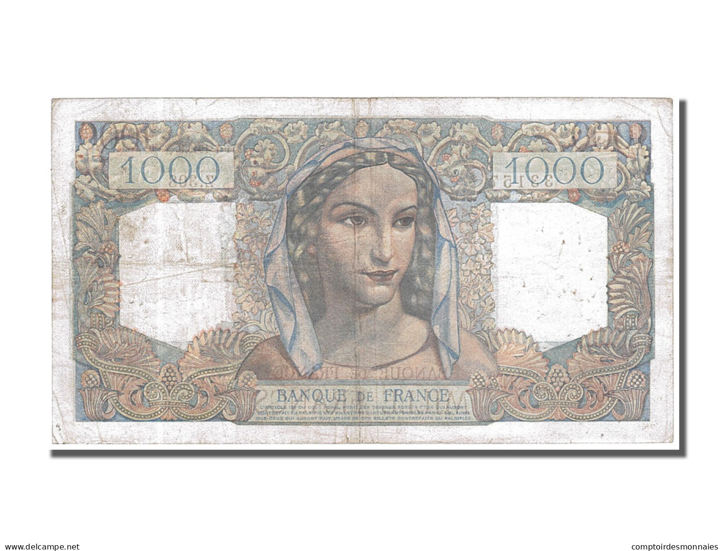 Billet, France, 1000 Francs, 1 000 F 1945-1950 ''Minerve Et Hercule'', 1946 - 1 000 F 1945-1950 ''Minerve Et Hercule''