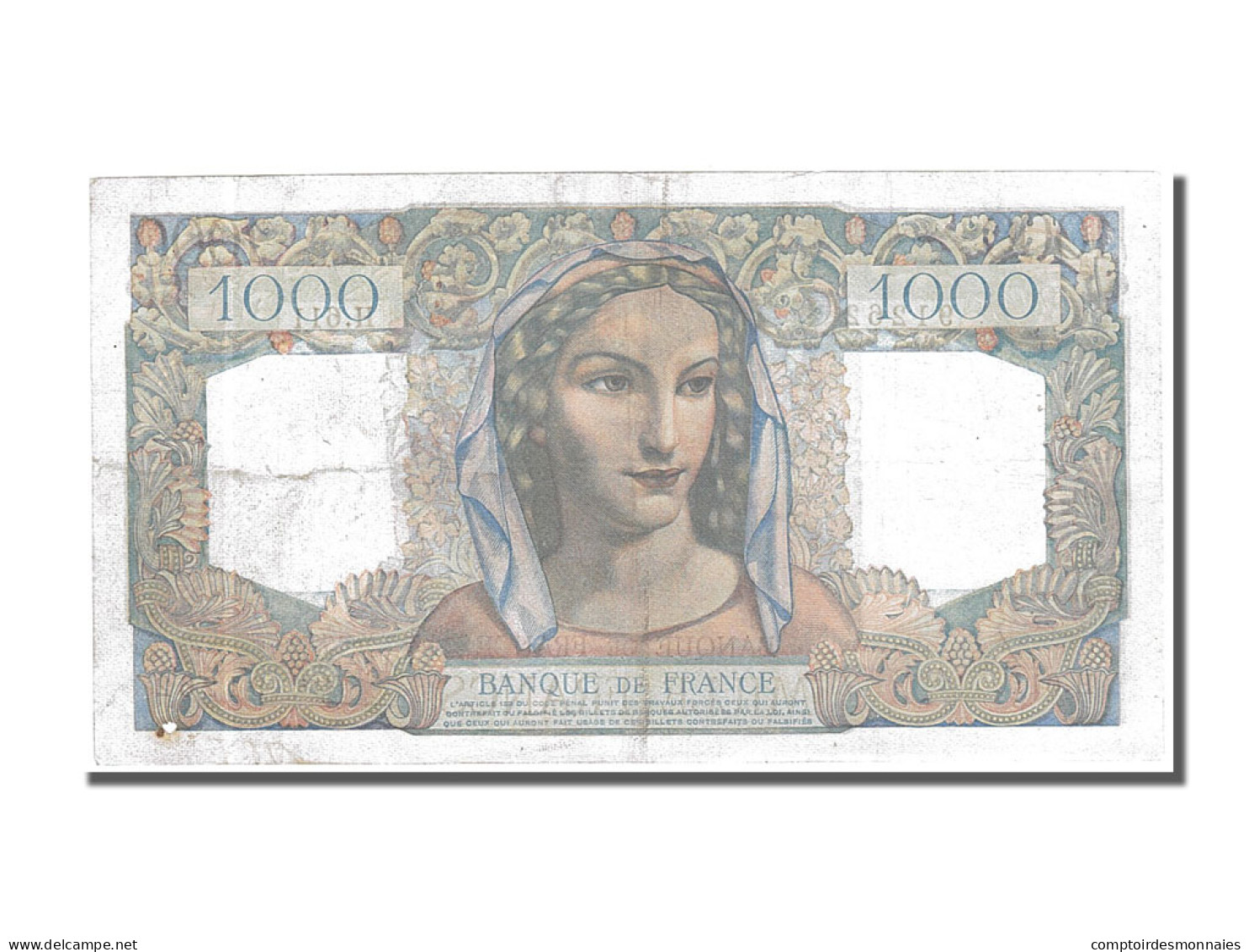 Billet, France, 1000 Francs, 1 000 F 1945-1950 ''Minerve Et Hercule'', 1949 - 1 000 F 1945-1950 ''Minerve Et Hercule''