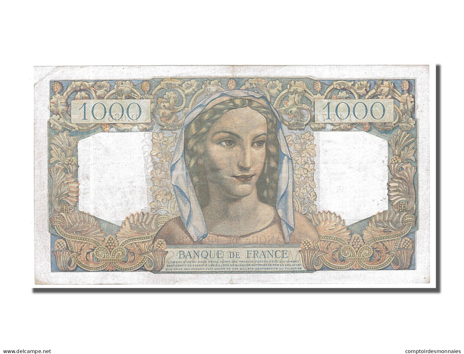 Billet, France, 1000 Francs, 1 000 F 1945-1950 ''Minerve Et Hercule'', 1950 - 1 000 F 1945-1950 ''Minerve Et Hercule''