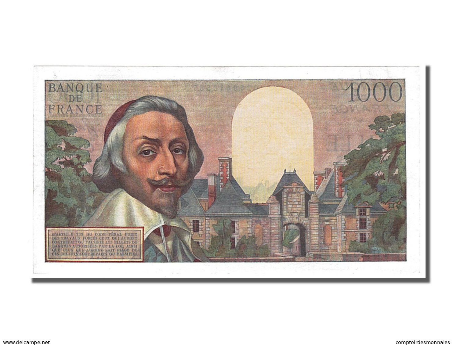 Billet, France, 1000 Francs, 1 000 F 1953-1957 ''Richelieu'', 1954, 1954-12-02 - 1 000 F 1953-1957 ''Richelieu''