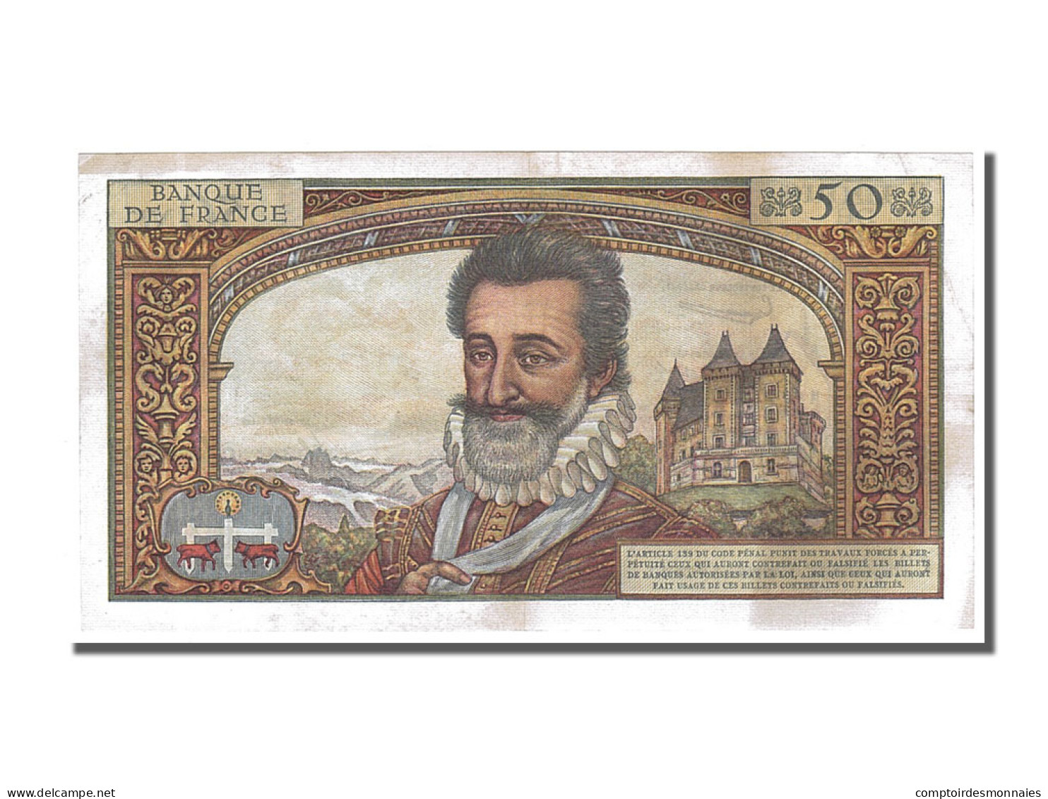 Billet, France, 50 Nouveaux Francs, 50 NF 1959-1961 ''Henri IV'', 1959 - 50 NF 1959-1961 ''Henri IV''