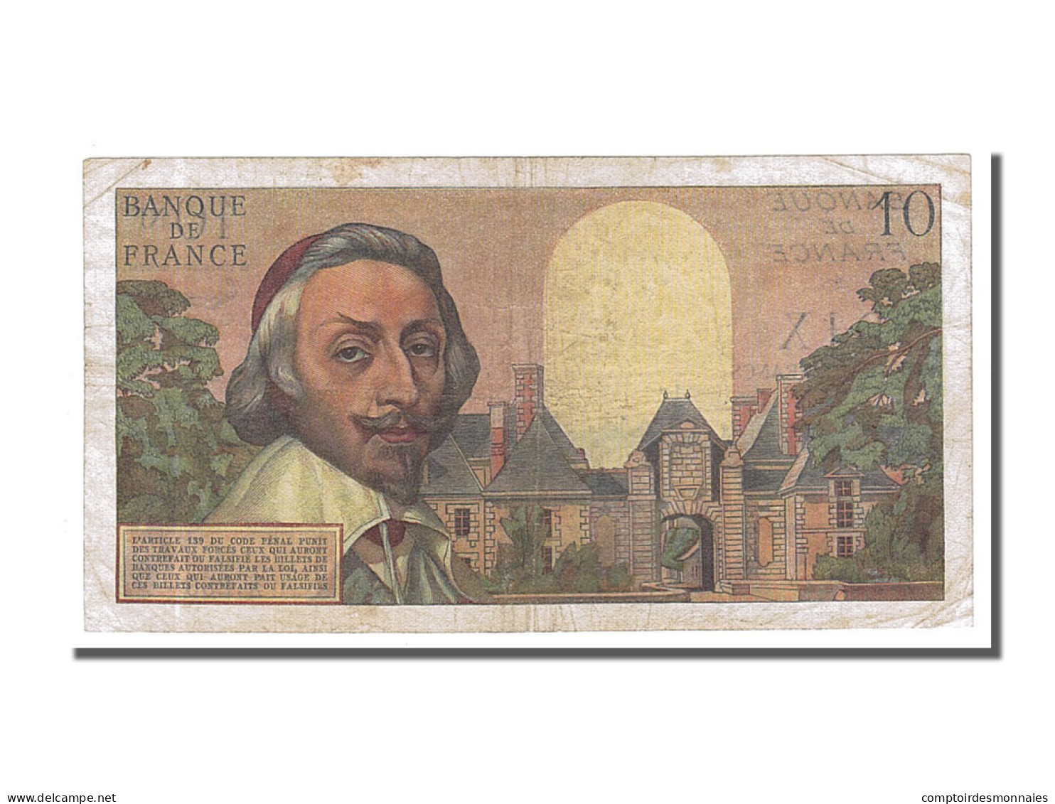 Billet, France, 10 Nouveaux Francs, 10 NF 1959-1963 ''Richelieu'', 1963 - 10 NF 1959-1963 ''Richelieu''