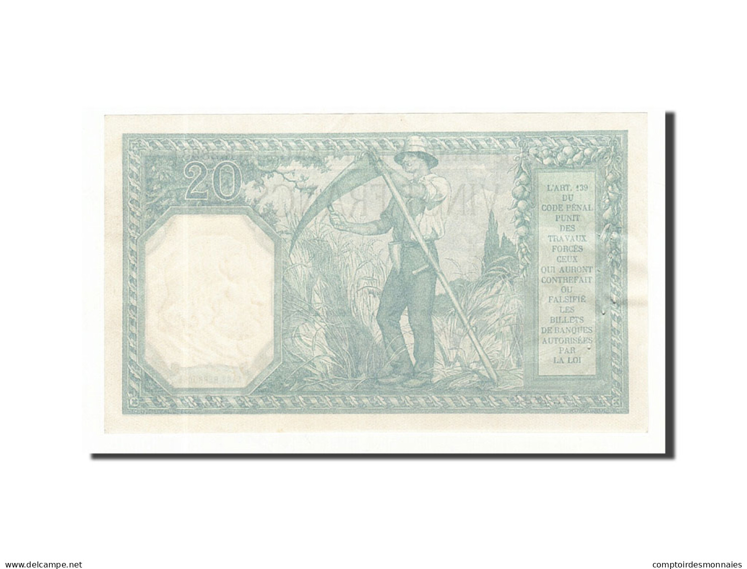 Billet, France, 20 Francs, 20 F 1916-1919 ''Bayard'', 1917, 1917-09-07, SUP+ - 20 F 1916-1919 ''Bayard''