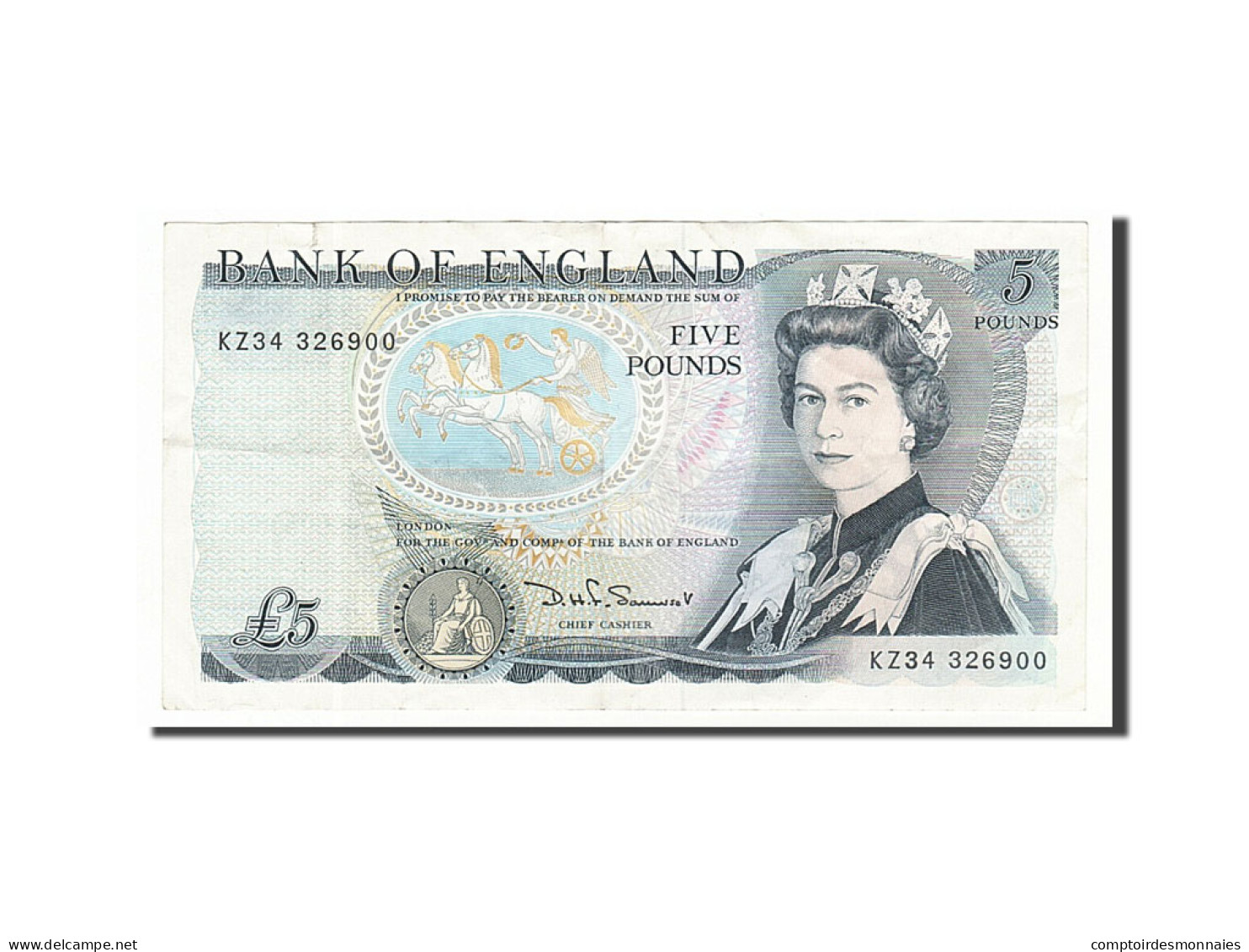 Billet, Grande-Bretagne, 5 Pounds, Undated (1980-87), Undated, KM:378c, TTB+ - 5 Pond