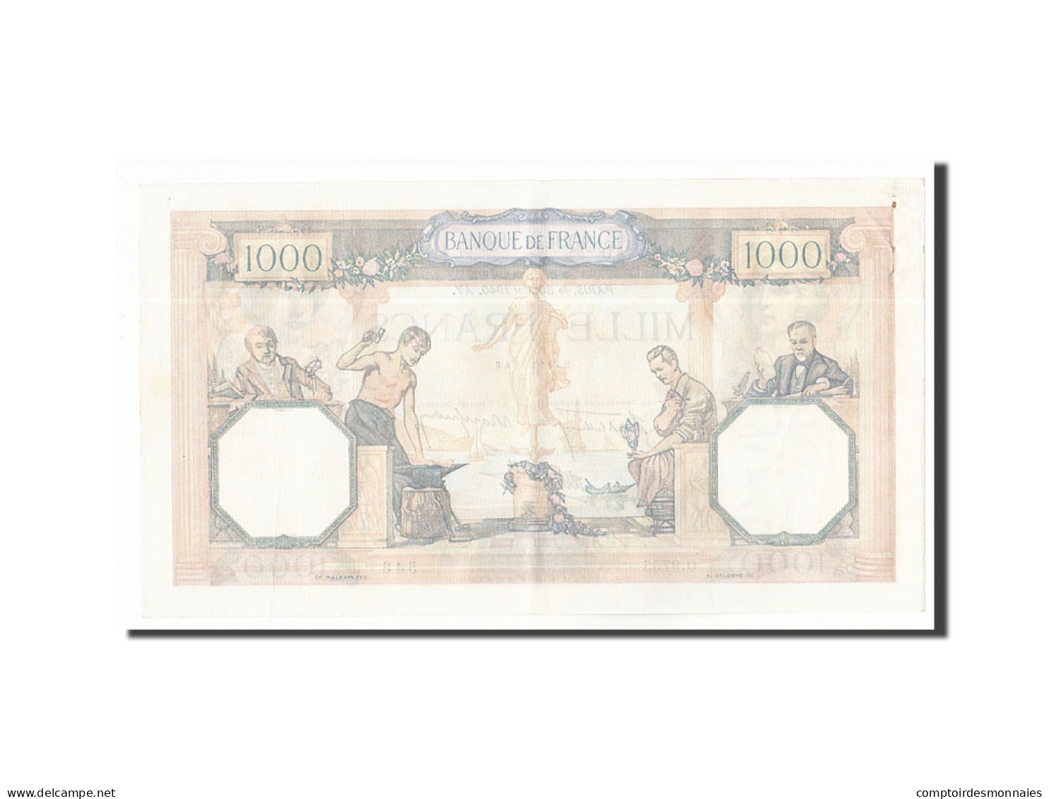 Billet, France, 1000 Francs, 1940, 1940-05-30, SUP, Fayette:38.48, KM:90c - 1 000 F 1927-1940 ''Cérès Et Mercure''