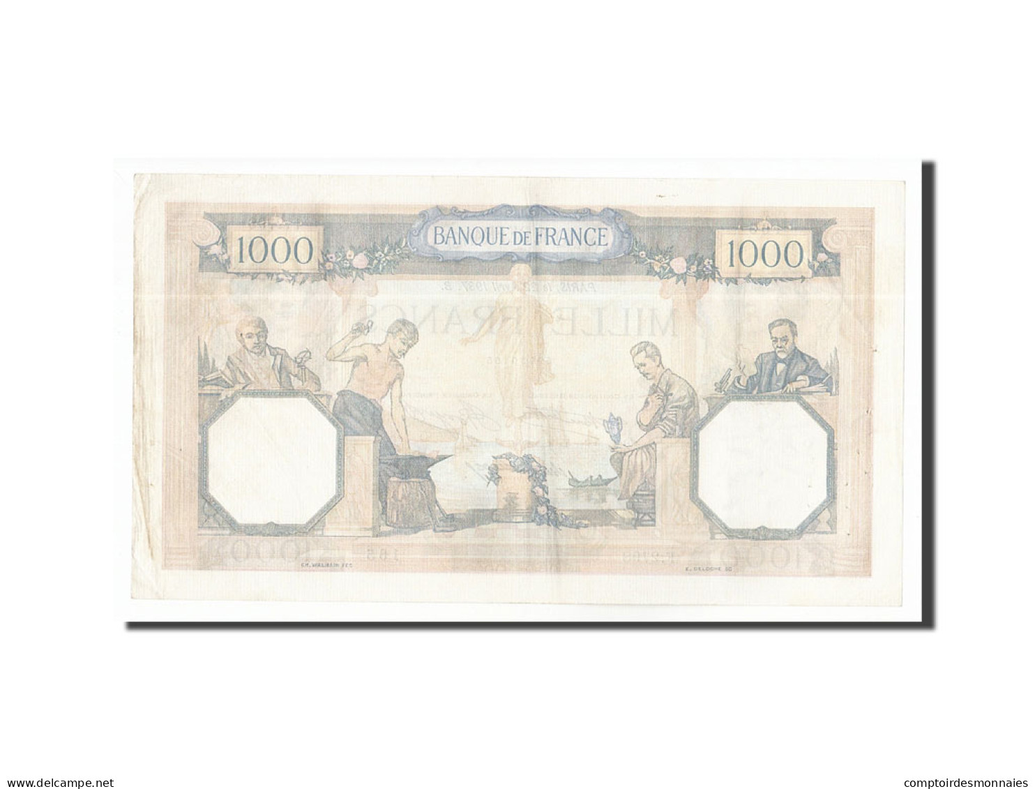Billet, France, 1000 Francs, 1937, 1937-04-22, TTB, Fayette:37.10, KM:79c - 1 000 F 1927-1940 ''Cérès Et Mercure''