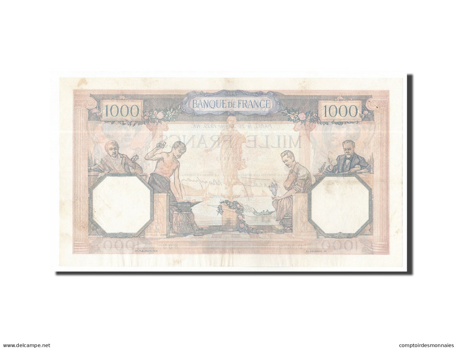 Billet, France, 1000 Francs, 1939, 1939-01-26, TTB+, Fayette:38.33, KM:90c - 1 000 F 1927-1940 ''Cérès Et Mercure''
