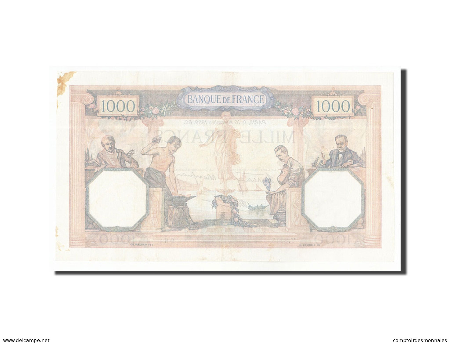 Billet, France, 1000 Francs, 1939, 1939-11-16, TTB, Fayette:38.39, KM:90c - 1 000 F 1927-1940 ''Cérès Et Mercure''