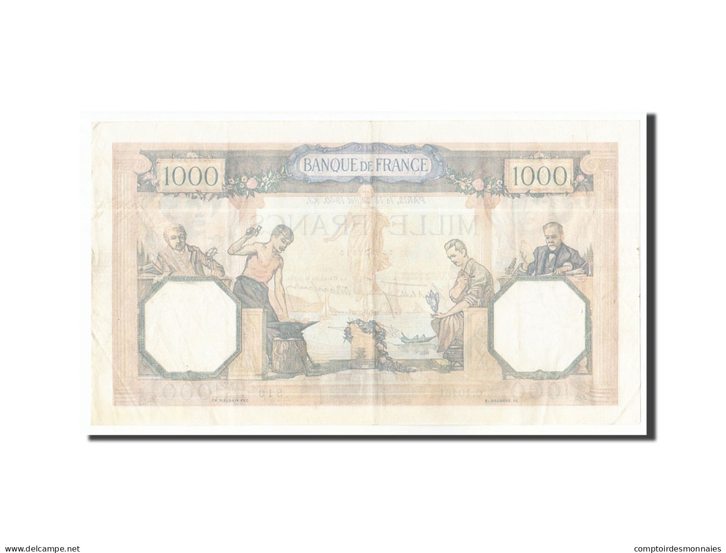 Billet, France, 1000 Francs, 1940, 1940-07-18, SUP, Fayette:38.50, KM:90c - 1 000 F 1927-1940 ''Cérès E Mercure''