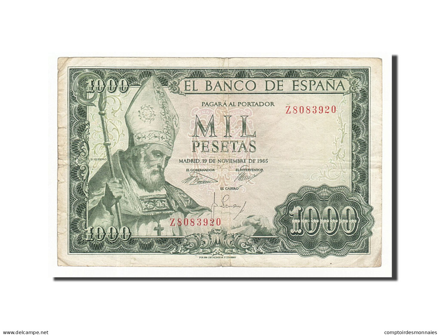 Billet, Espagne, 1000 Pesetas, 1965, 1965-11-19, KM:151, TB - 1000 Peseten