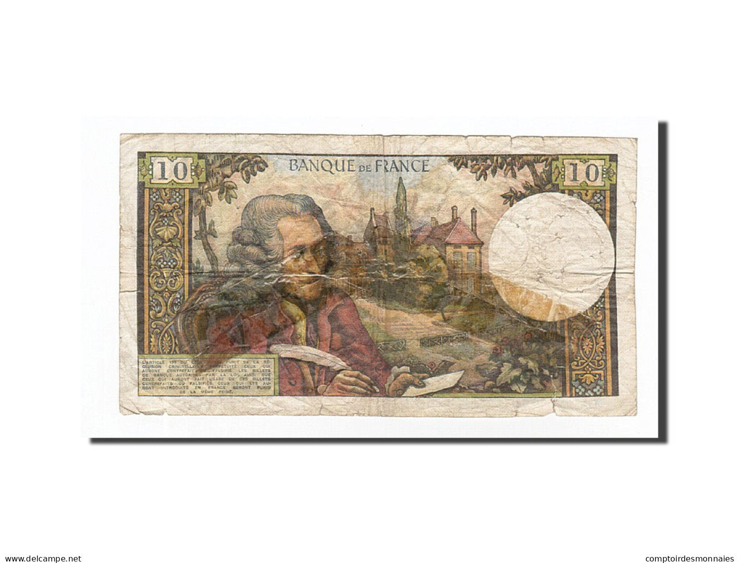Billet, France, 10 Francs, 1970-09-03, B, Fayette:62.46, KM:147c - 10 F 1963-1973 ''Voltaire''