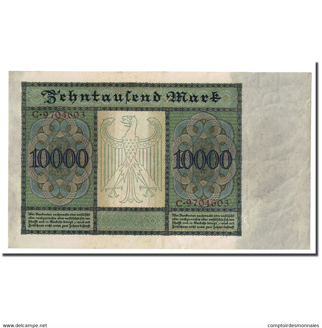 Billet, Allemagne, 10,000 Mark, 1922-01-19, KM:70, SUP - 10000 Mark