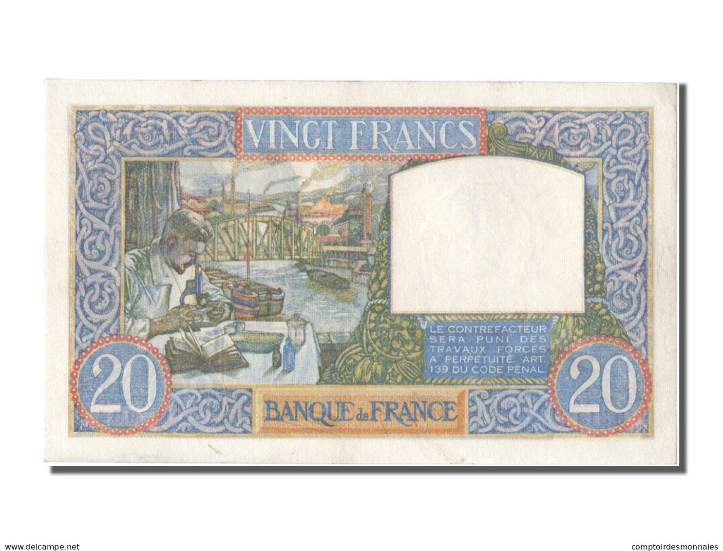 France, 20 Francs, Science Et Travail, 1940, 1940-02-22, SPL+, Fayette:12.2 - 20 F 1939-1942 ''Science Et Travail''
