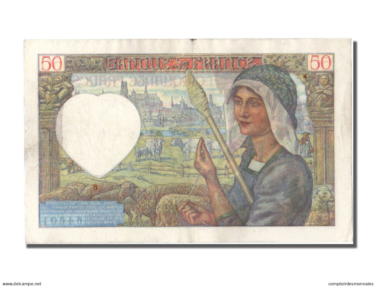 Billet, France, 50 Francs, 50 F 1940-1942 ''Jacques Coeur'', 1940, 1940-12-05 - 50 F 1940-1942 ''Jacques Coeur''