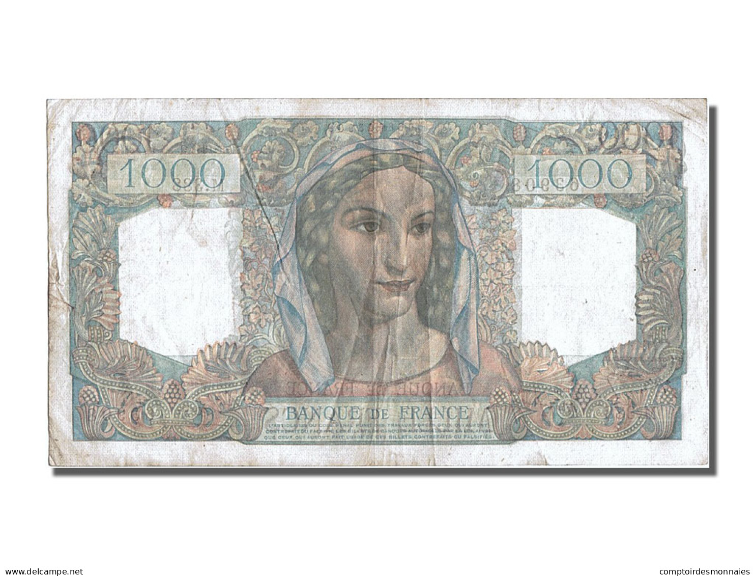 Billet, France, 1000 Francs, 1 000 F 1945-1950 ''Minerve Et Hercule'', 1948 - 1 000 F 1945-1950 ''Minerve Et Hercule''