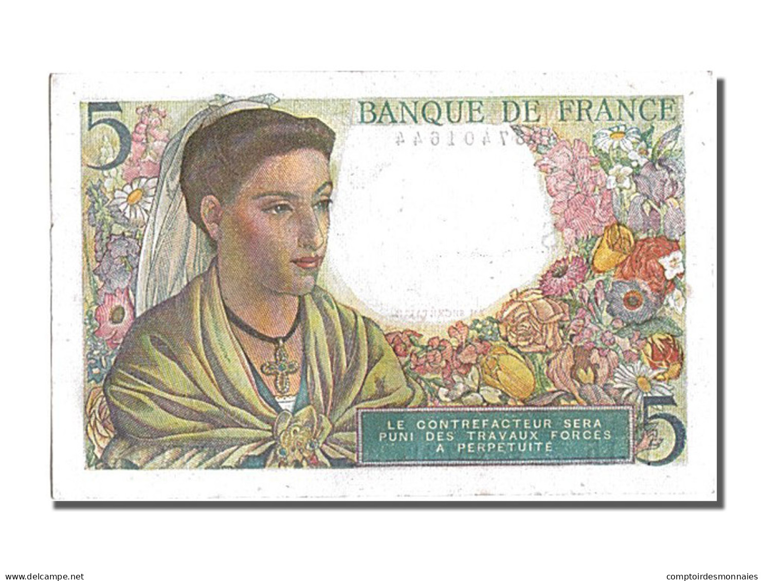 Billet, France, 5 Francs, 5 F 1943-1947 ''Berger'', 1943, 1943-06-02, NEUF - 5 F 1943-1947 ''Berger''
