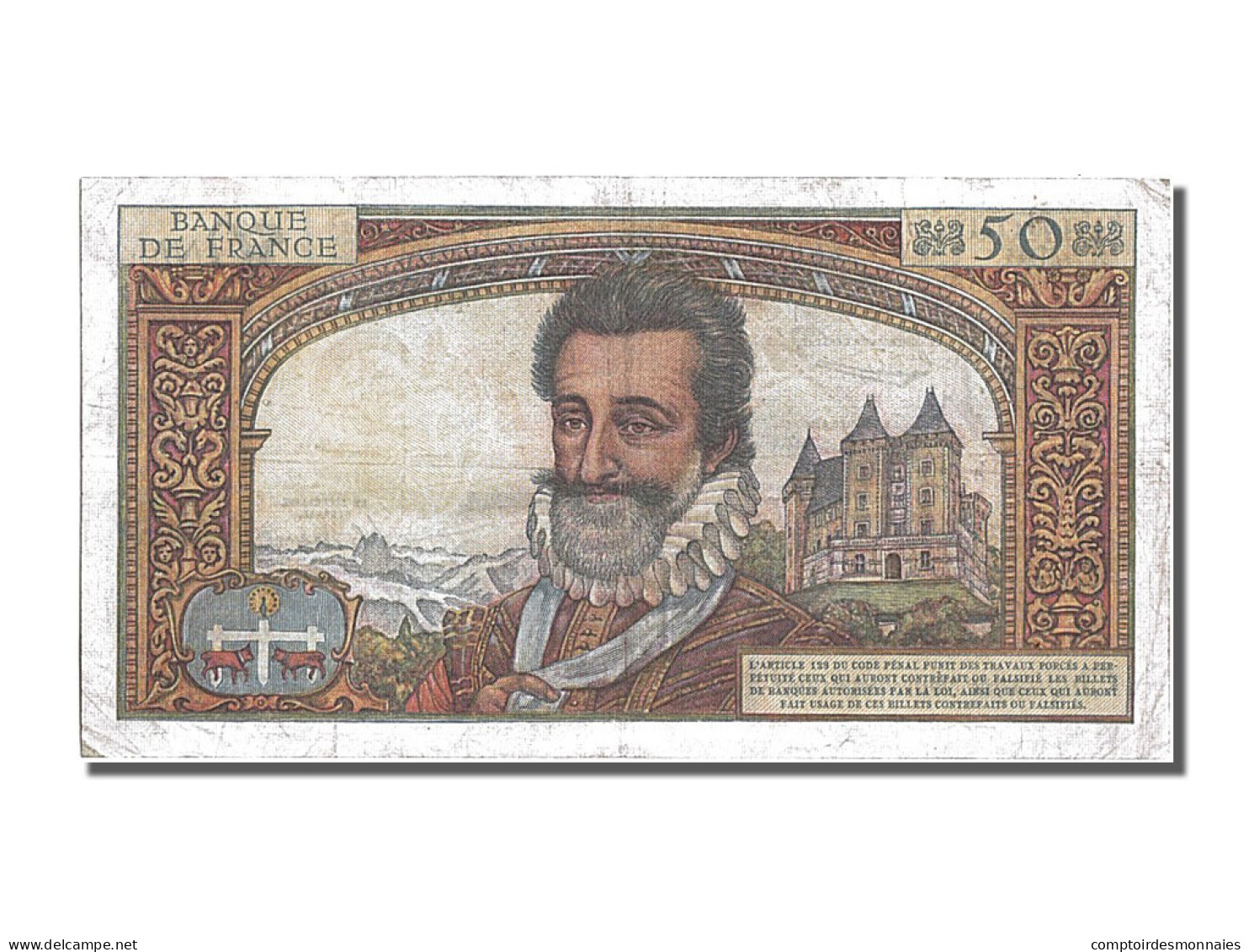 Billet, France, 50 Nouveaux Francs, 50 NF 1959-1961 ''Henri IV'', 1959 - 50 NF 1959-1961 ''Henri IV''