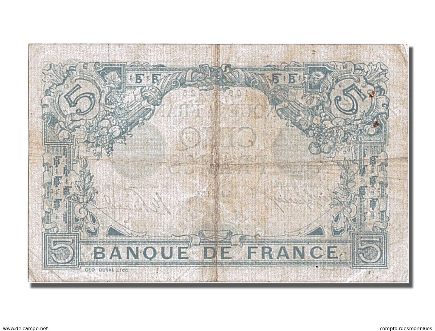 Billet, France, 5 Francs, 5 F 1912-1917 ''Bleu'', 1915, 1915-02-01, TB+ - 5 F 1912-1917 ''Bleu''