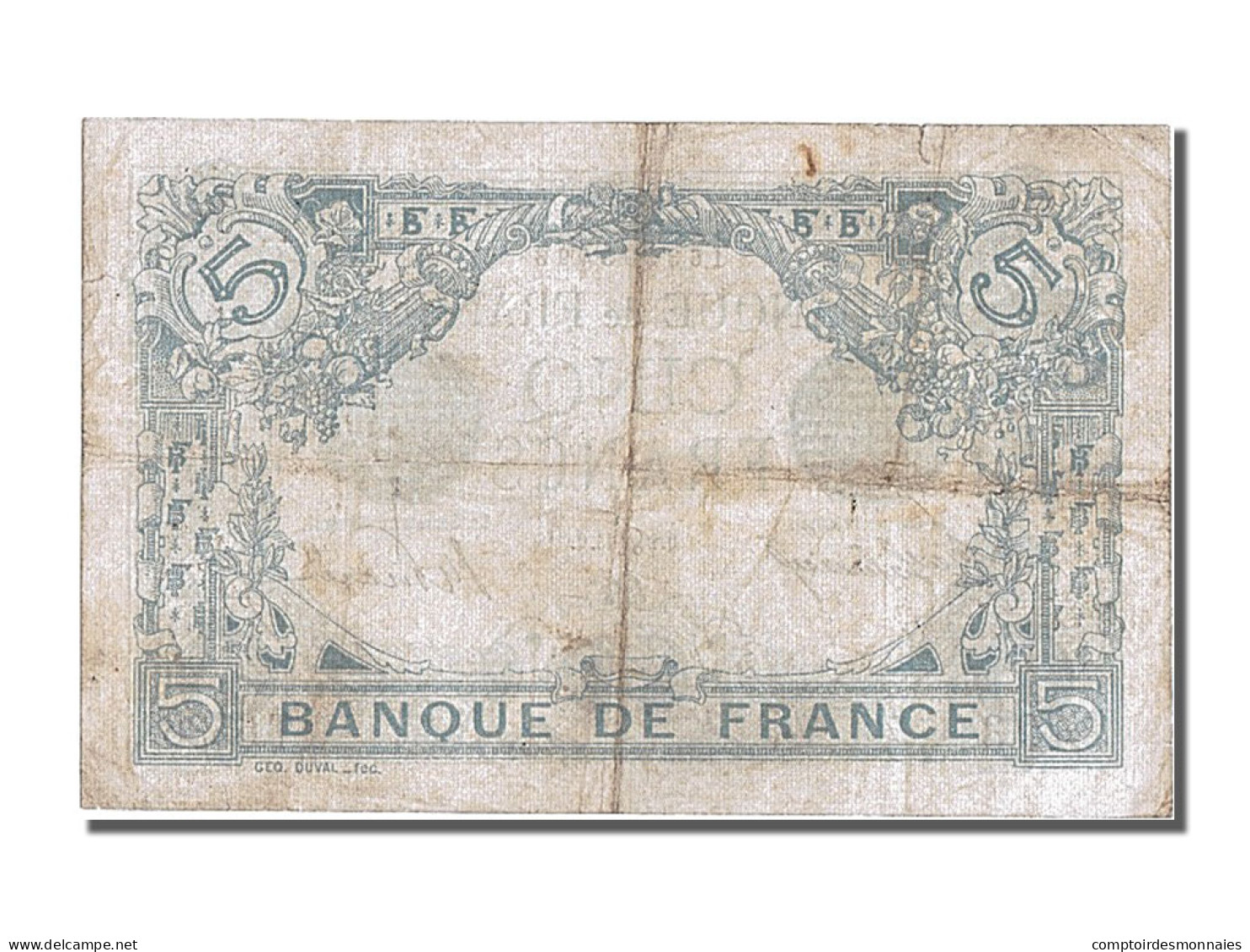 Billet, France, 5 Francs, 5 F 1912-1917 ''Bleu'', 1915, 1915-07-02, TB+ - 5 F 1912-1917 ''Bleu''