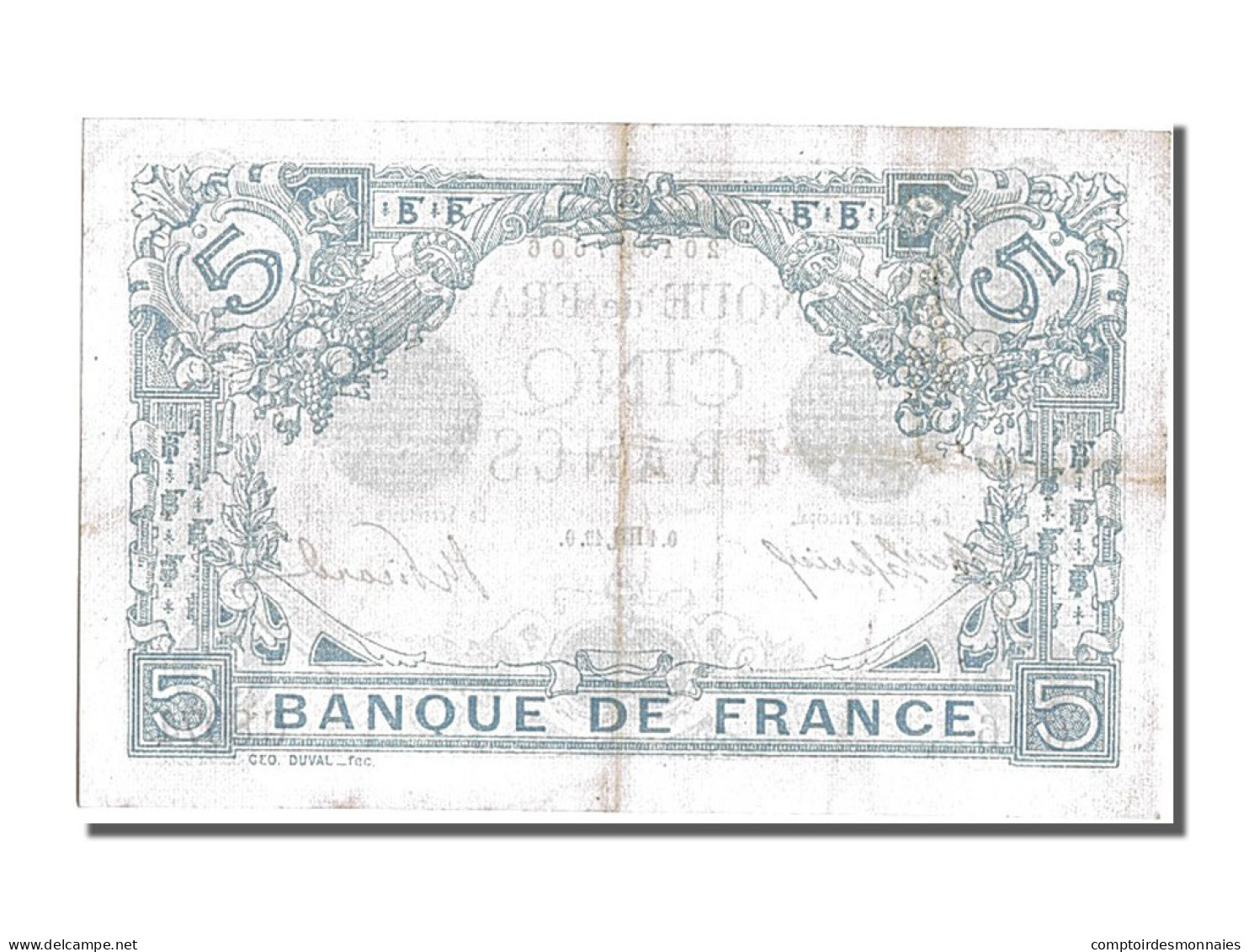 Billet, France, 5 Francs, 5 F 1912-1917 ''Bleu'', 1915, 1915-10-01, SUP - 5 F 1912-1917 ''Bleu''