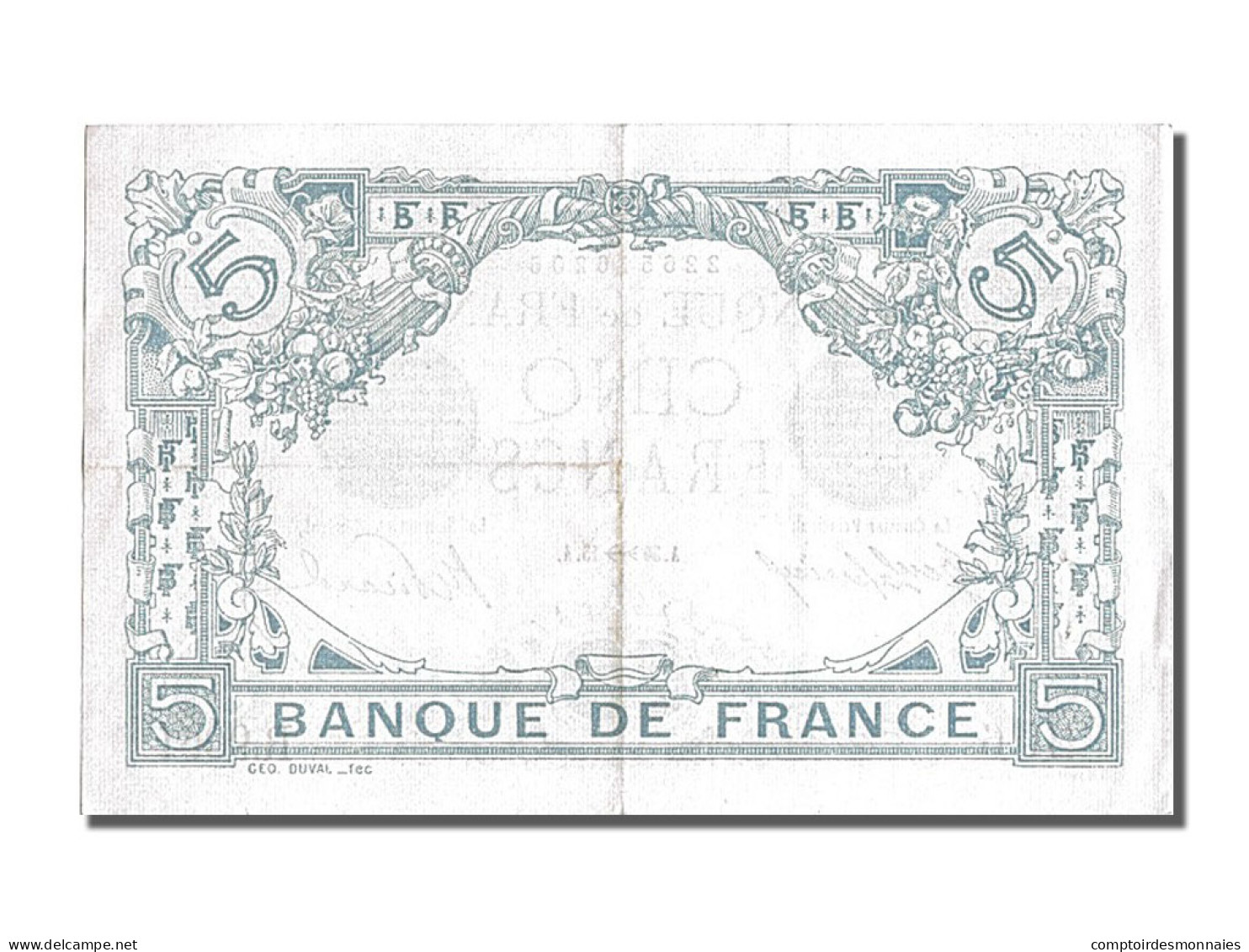 Billet, France, 5 Francs, 5 F 1912-1917 ''Bleu'', 1915, 1915-11-30, SUP+ - 5 F 1912-1917 ''Bleu''