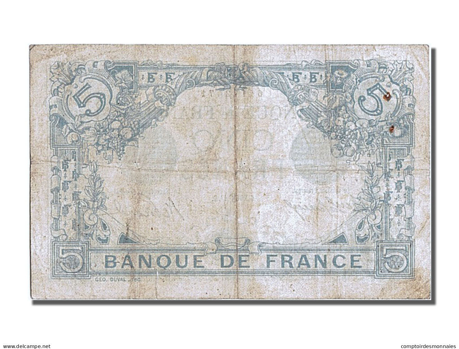 Billet, France, 5 Francs, 5 F 1912-1917 ''Bleu'', 1913, 1913-06-20, TTB - 5 F 1912-1917 ''Bleu''