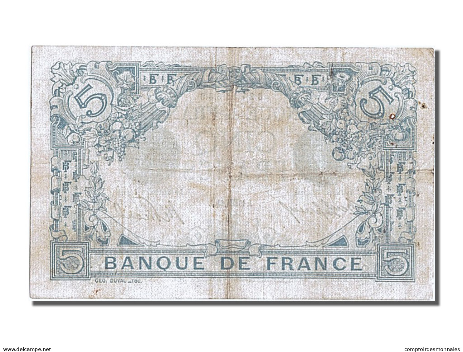 Billet, France, 5 Francs, 5 F 1912-1917 ''Bleu'', 1913, 1913-10-15, TTB - 5 F 1912-1917 ''Bleu''