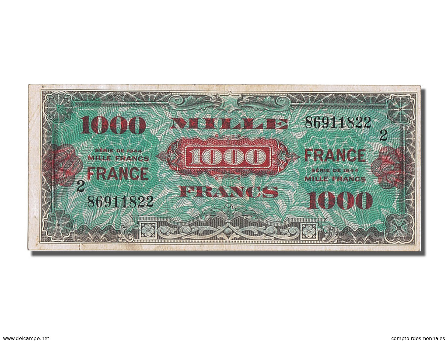 Billet, France, 1000 Francs, 1945 Verso France, SUP, Fayette:V 27.2, KM:125b - 1945 Verso Francés