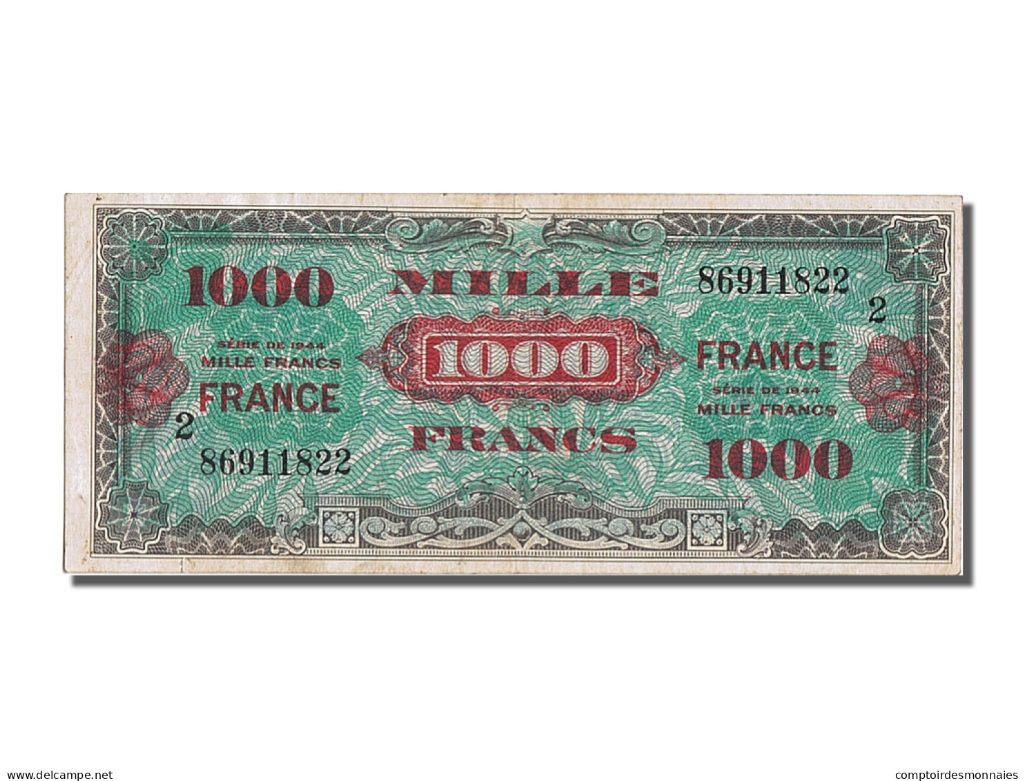 Billet, France, 1000 Francs, 1945 Verso France, SUP, Fayette:V 27.2, KM:125b - 1945 Verso France
