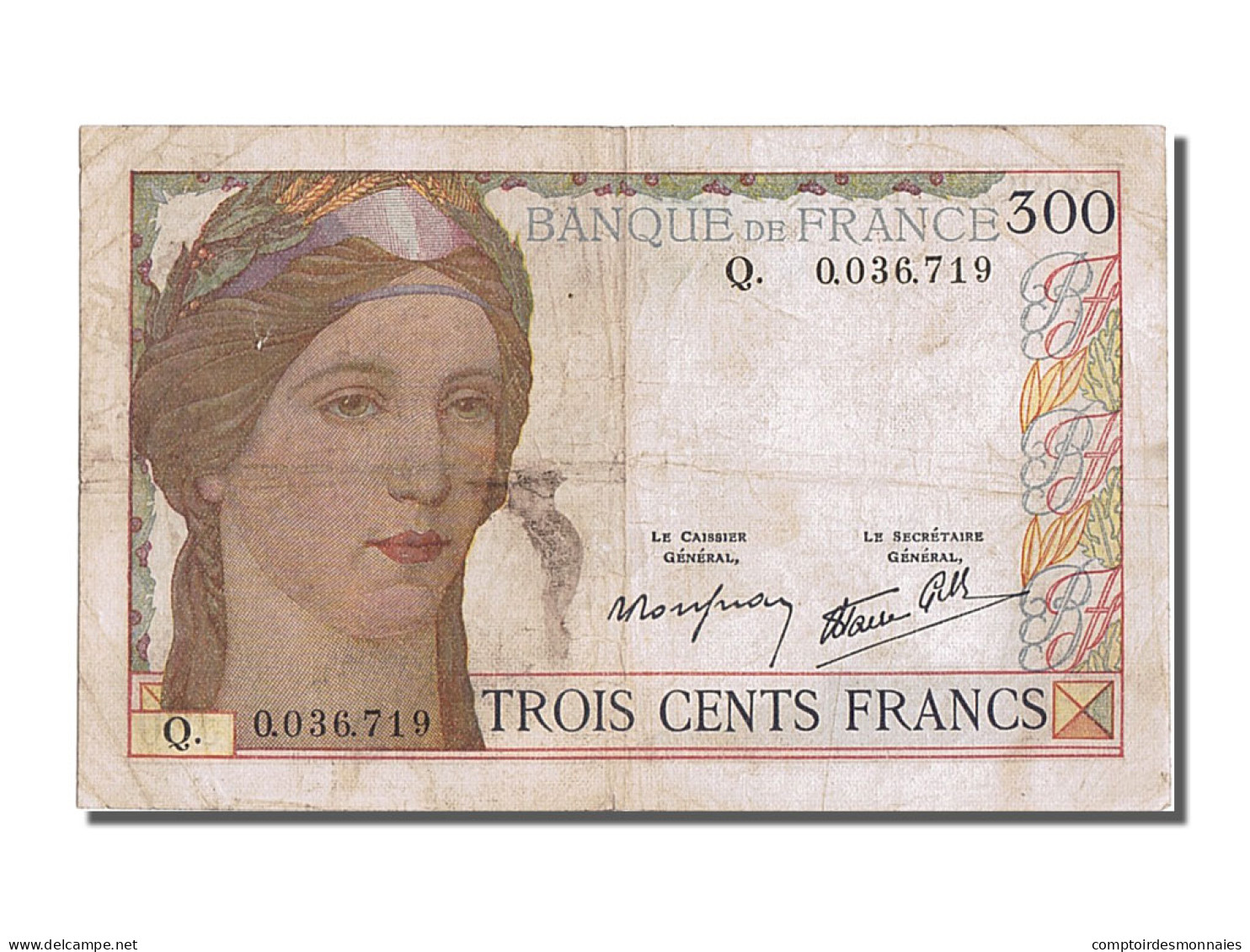 Billet, France, 300 Francs, 300 F 1938-1939, 1939, TB+, Fayette:29.3, KM:87a - 300 F 1938-1939