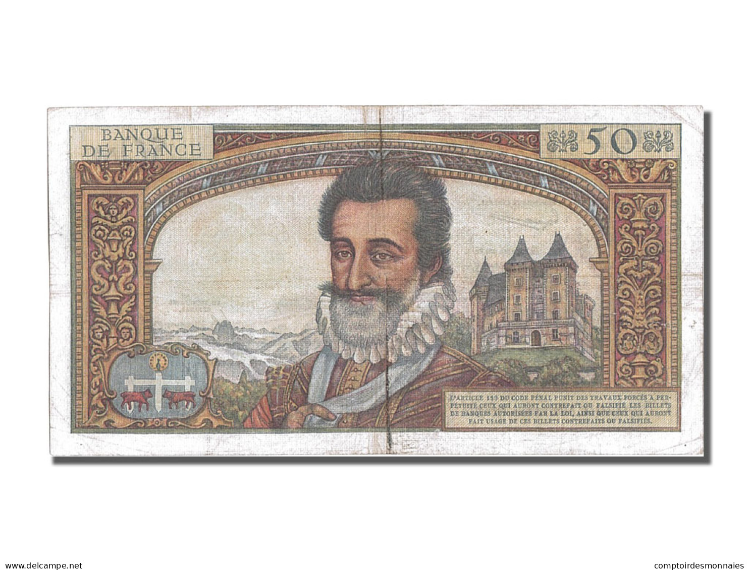 Billet, France, 50 Nouveaux Francs, 50 NF 1959-1961 ''Henri IV'', 1959 - 50 NF 1959-1961 ''Henri IV''