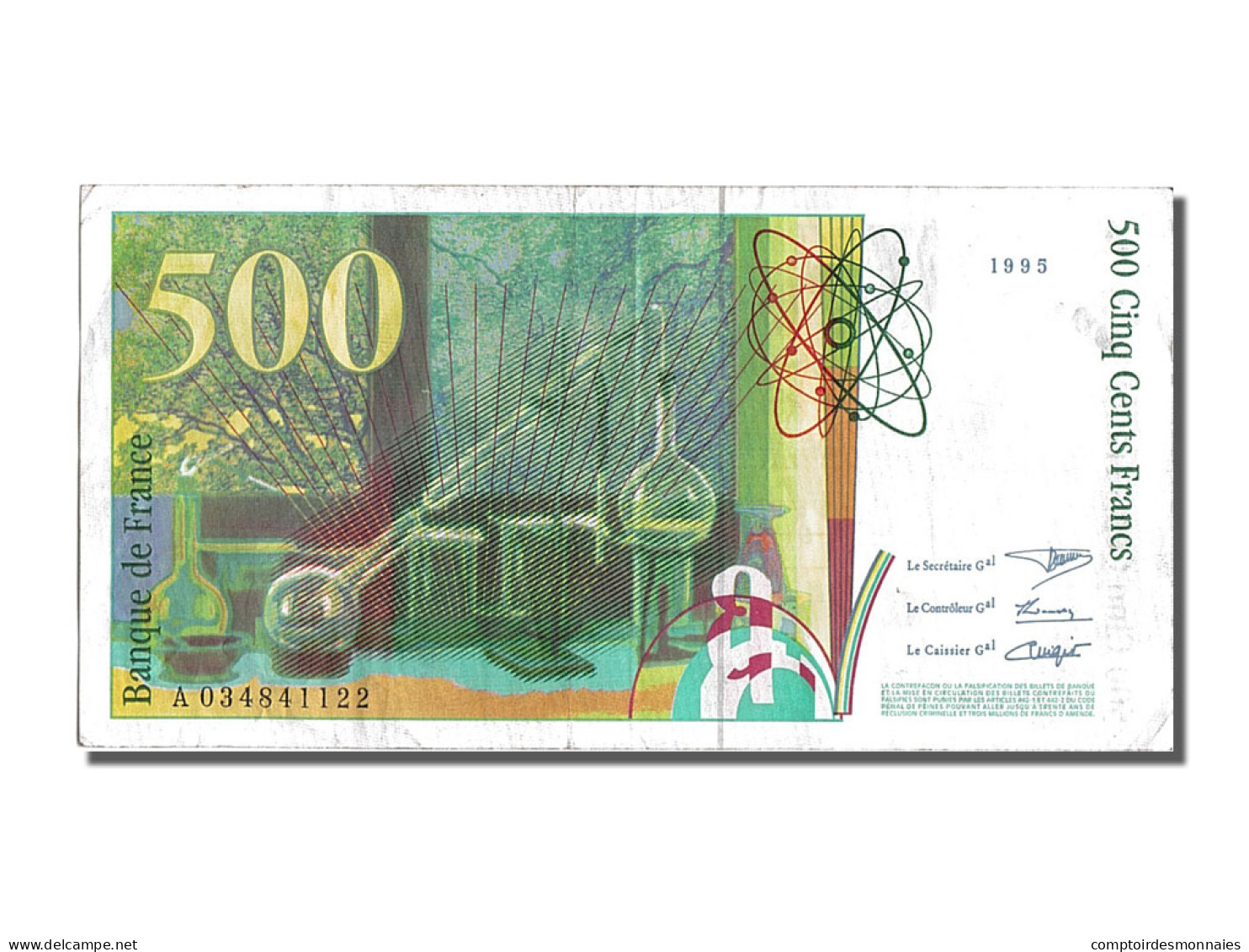 Billet, France, 500 Francs, 500 F 1994-2000 ''Pierre Et Marie Curie'', 1995 - 500 F 1994-2000 ''Pierre Et Marie Curie''