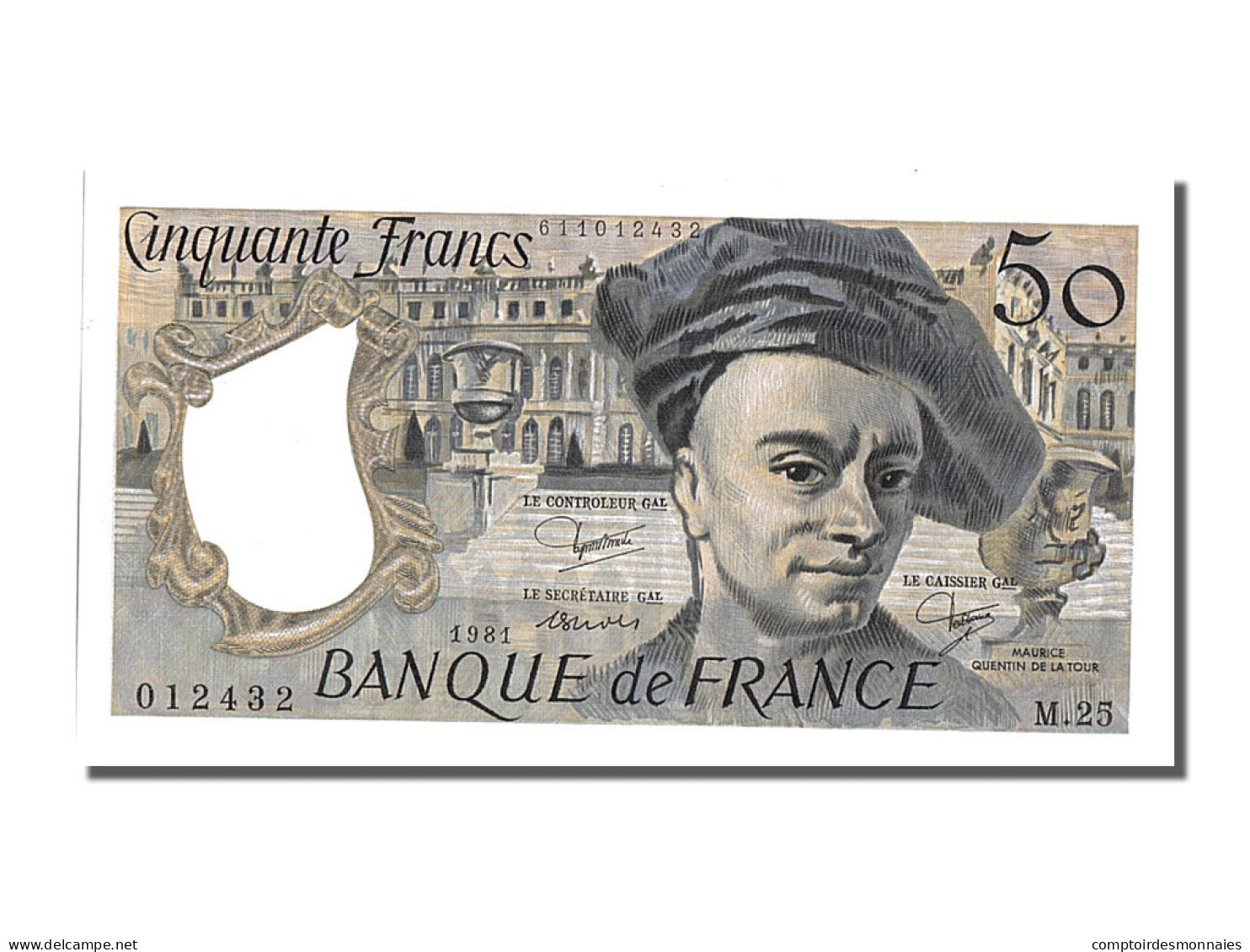 Billet, France, 50 Francs, 50 F 1976-1992 ''Quentin De La Tour'', 1985, NEUF - 50 F 1976-1992 ''Quentin De La Tour''
