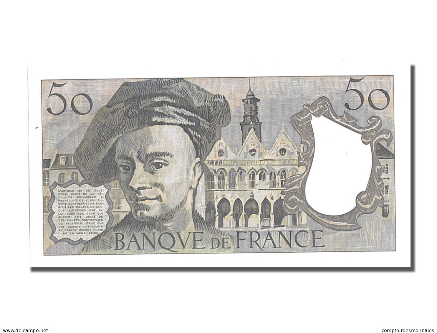 Billet, France, 50 Francs, 50 F 1976-1992 ''Quentin De La Tour'', 1985, NEUF - 50 F 1976-1992 ''quentin De La Tour''