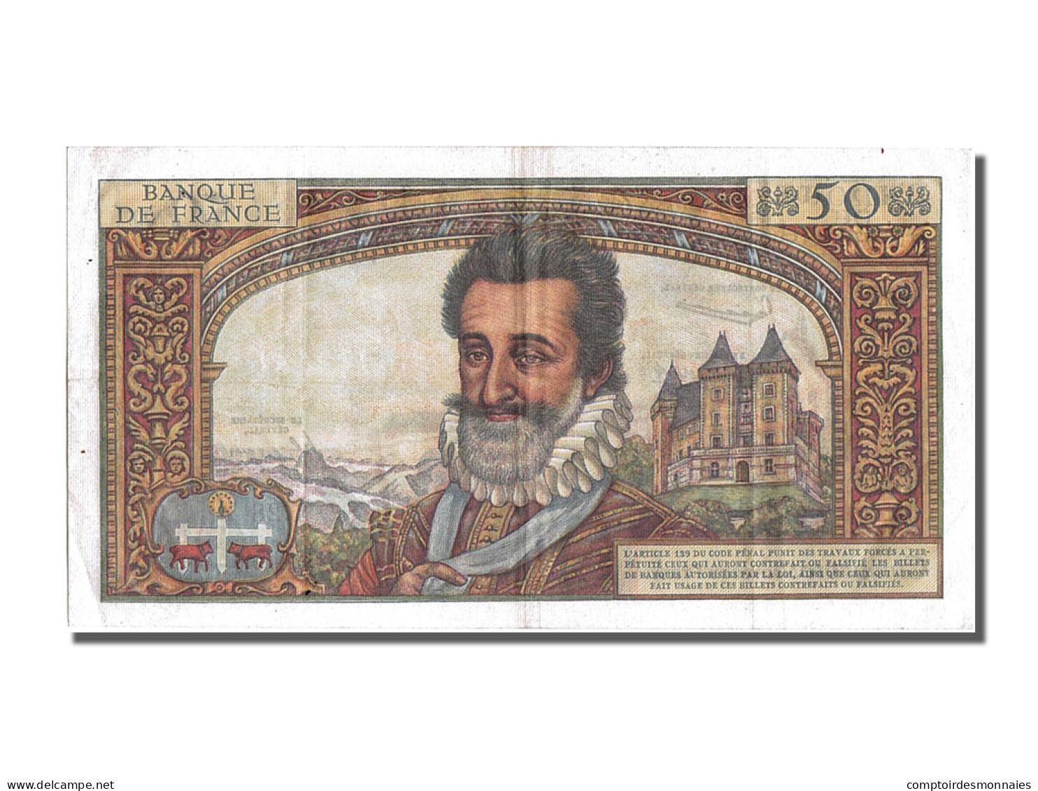 Billet, France, 50 Nouveaux Francs, 50 NF 1959-1961 ''Henri IV'', 1959 - 50 NF 1959-1961 ''Henri IV''