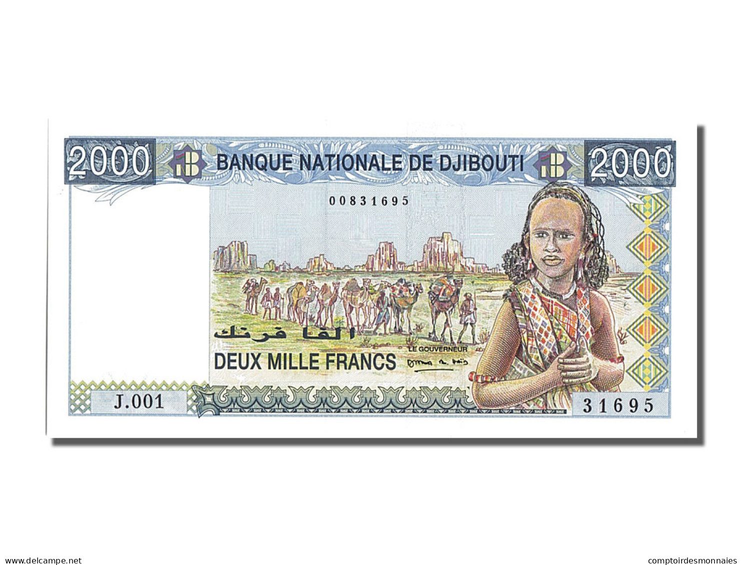 Billet, Djibouti, 2000 Francs, NEUF - Djibouti