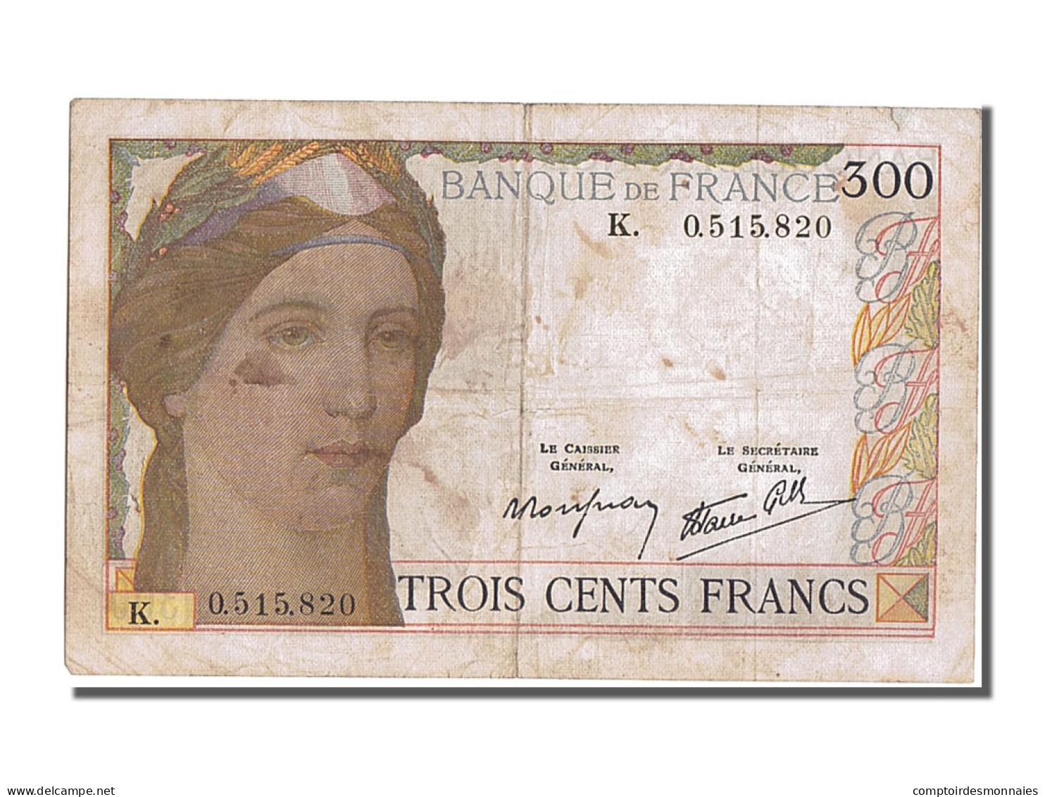 Billet, France, 300 Francs, 300 F 1938-1939, 1938, TB+, Fayette:29.1, KM:87a - 300 F 1938-1939