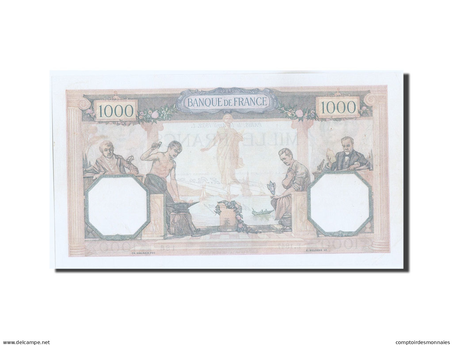 Billet, France, 1000 Francs, 1 000 F 1927-1940 ''Cérès Et Mercure'', 1932 - 1 000 F 1927-1940 ''Cérès E Mercure''