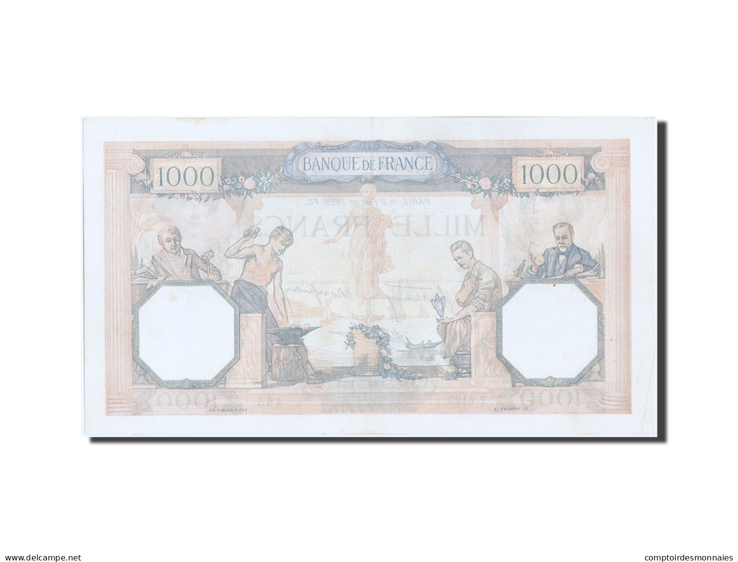 Billet, France, 1000 Francs, 1 000 F 1927-1940 ''Cérès Et Mercure'', 1939 - 1 000 F 1927-1940 ''Cérès Et Mercure''