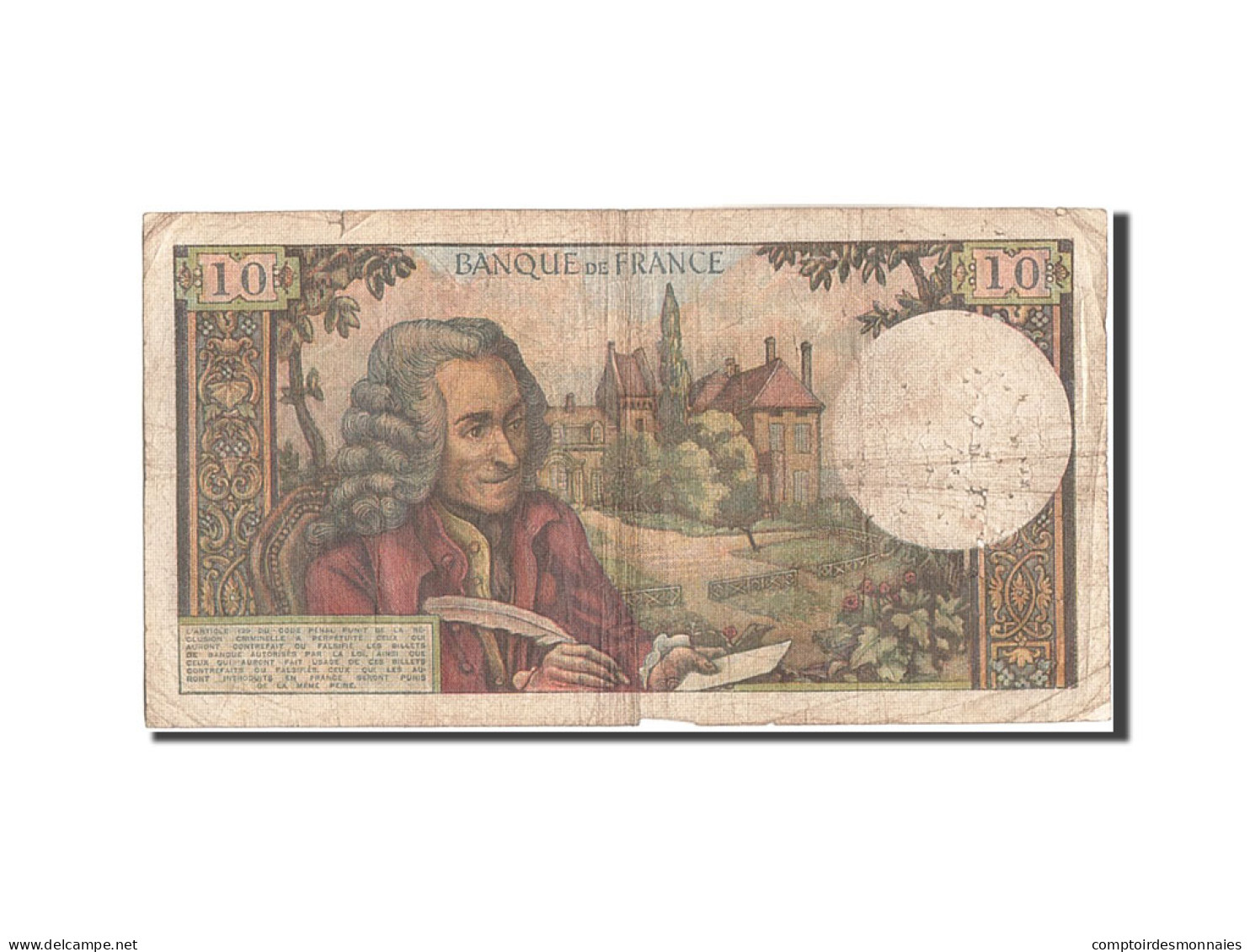 Billet, France, 10 Francs, 10 F 1963-1973 ''Voltaire'', 1964, 1964-08-06, TB - 10 F 1963-1973 ''Voltaire''